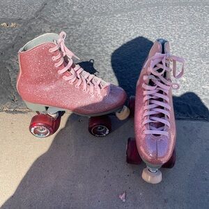 Sure-Grip Pink Sparkle Skates